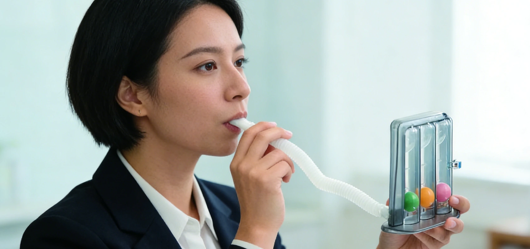 Wie führt man einen Incentive-Spirometrie-Test durch?